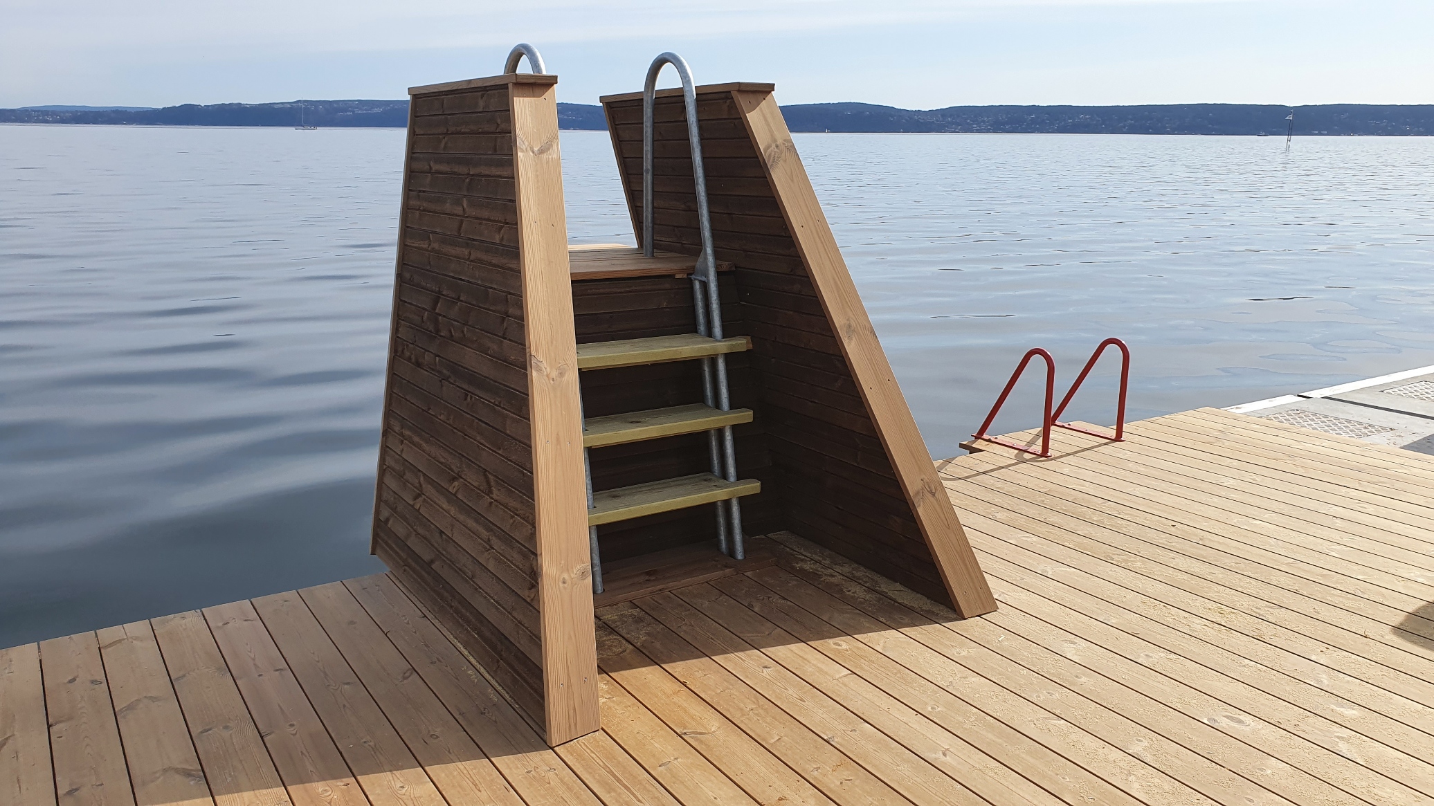 Badeområde på gjestebryggen