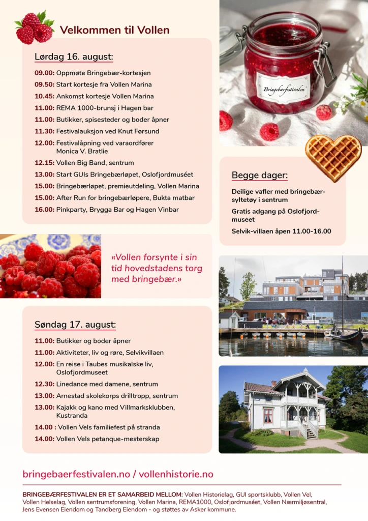 Bringebærfestivalen 2025 – programplakat